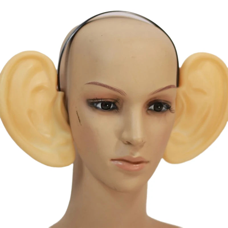 Cute Vinyl Large-ear Headband Christmas Simulated Ear Prop Carnival Qme
