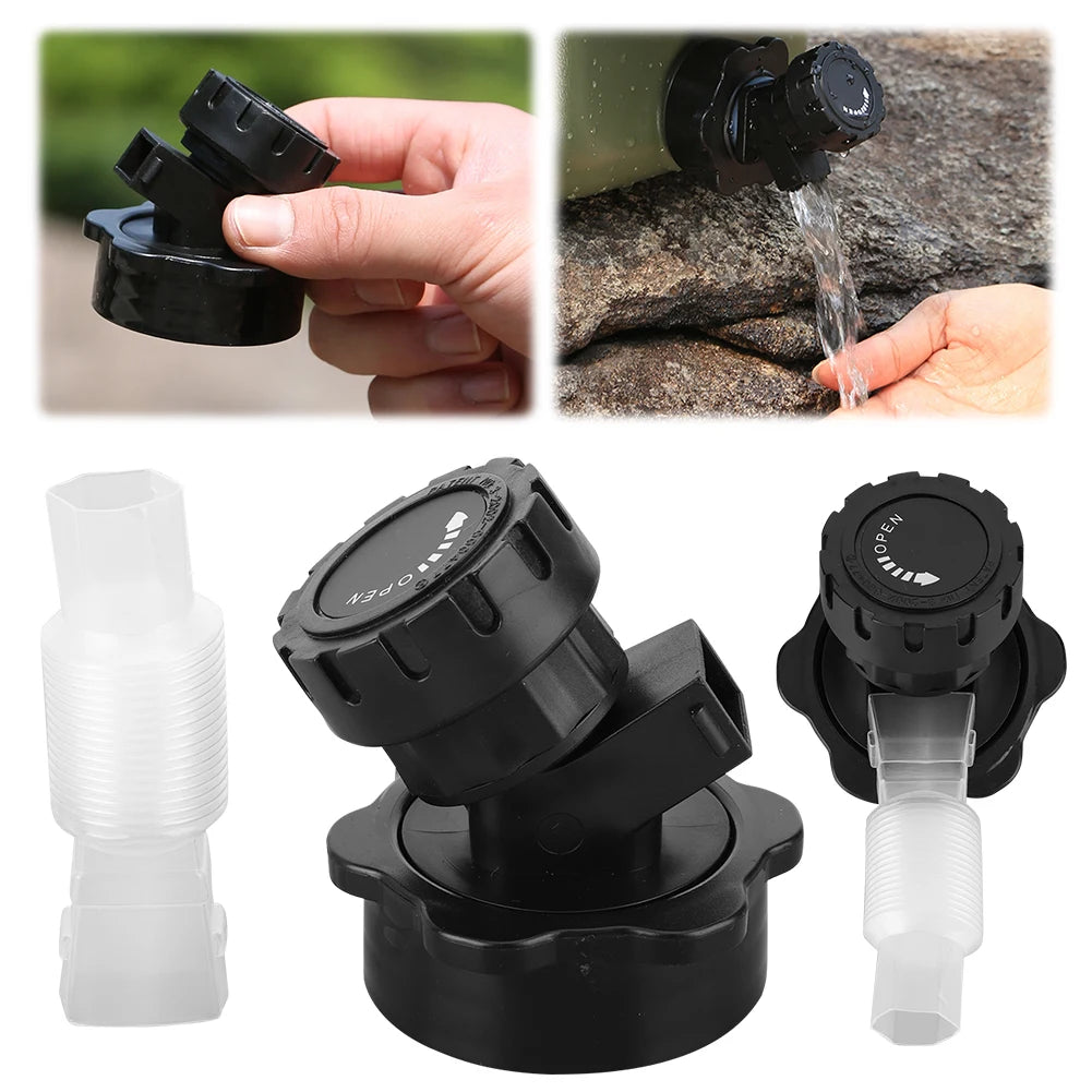 Outdoor Water Faucet with Extender Hose Portable Faucet Replacement Camping Water Jug Tap Water Bucket Accessories Qme