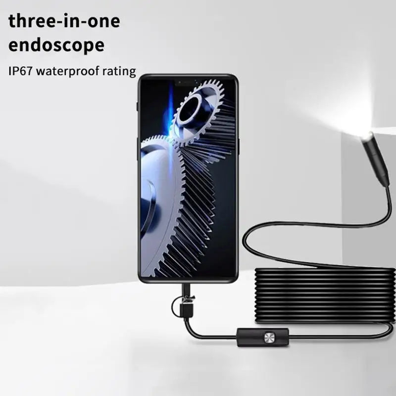 1 Mini Borescope Camera Wired 100w Pixel USB Typec Android Lens Qme