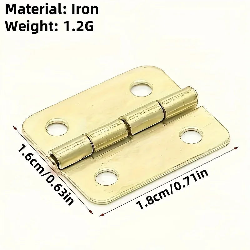 Mini hinge - Mini retro decorative hinge, suitable for handicrafts, wooden boxes, jewelry cases, cabinets and DIY accessories. Qme