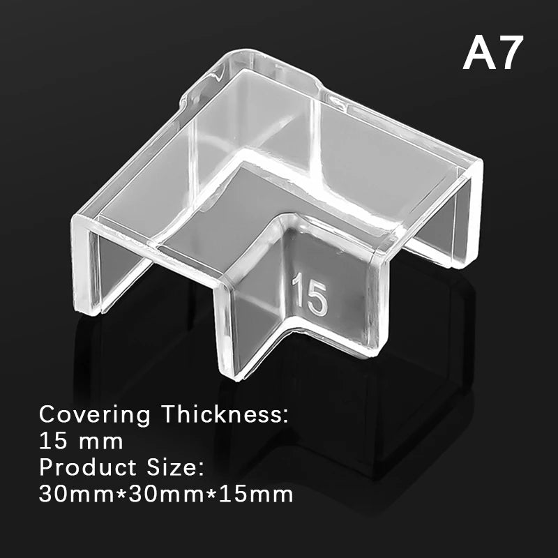 Adhesive Protective Cover Aquarium Accessories Silicone Transparent Qme 15mm