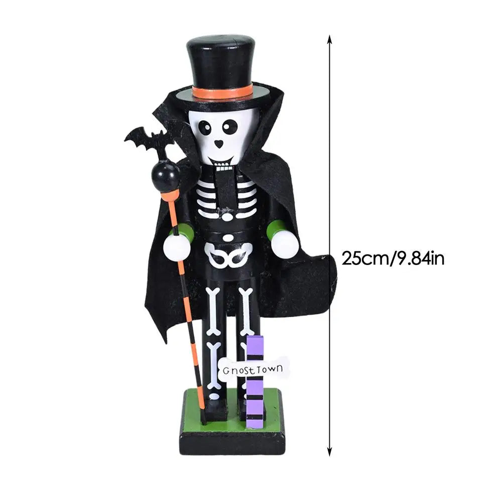 Halloween Nutcracker Figures Witch Pumpkin Statue Wooden Nutcracker Halloween Figurine Goody Bag Fillers For Home Display Qme C China Mainland