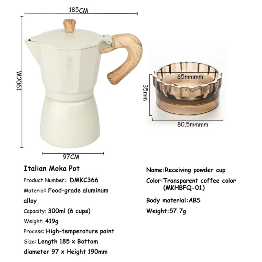 Espresso Maker Moka Pot Percolator Coffee Perfect Thanksgiving Qme DMKC366