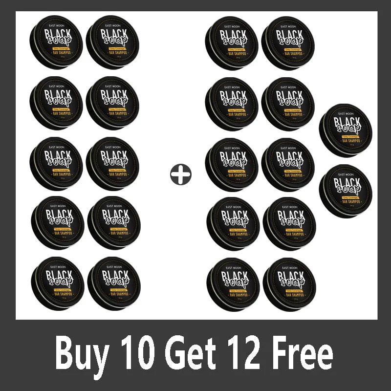 Polygonum Multiflorum Black Hair Soap Darkening Shampoo Bar Repair Gray White Color Dye Face Hair Body Shampoo For Man Women Qme Buy 10 Get 12 Free