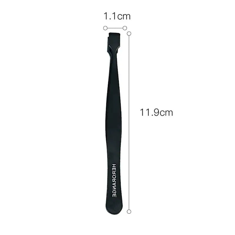 Stainless Steel Eyelash Tweezers Extension Hair Removal DIY False Qme