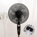 Mesh Fan Cover With Drawstring Fan Dust Cover Safety For Baby Finger Protector Kids Finger Guards Nylon Mesh Nets Summer Home Qme Black