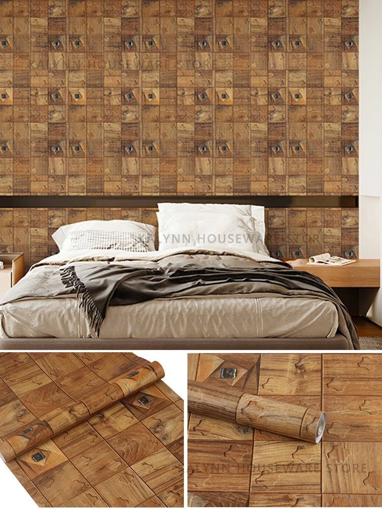 Wood Contact Paper Wallpaper Peel Stick Light Grain Stickers Cabinets