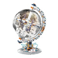 Tellurion Globe Model Building Blocks Bricks Puzzle STEM Assembled Student Educational Science Geology Toy Kid Gift Boy Birthday Qme No-Box