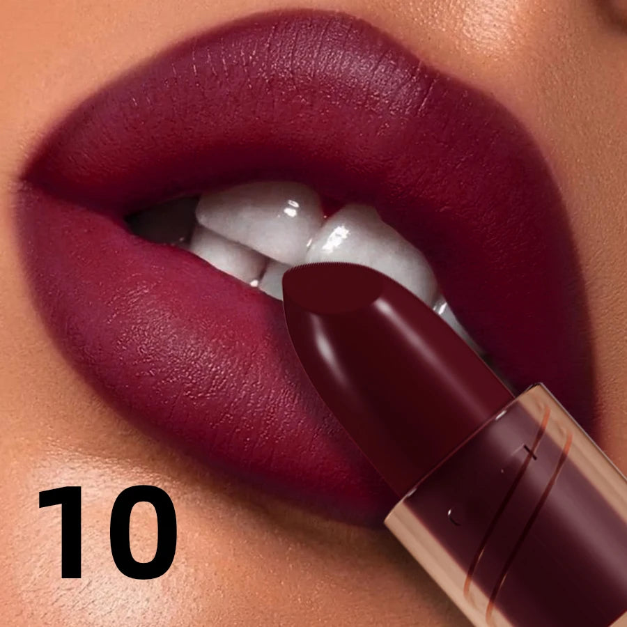 14-color Matte Lipstick Red Lip Stick Waterproof Sexy Korean Makeup Qme 10