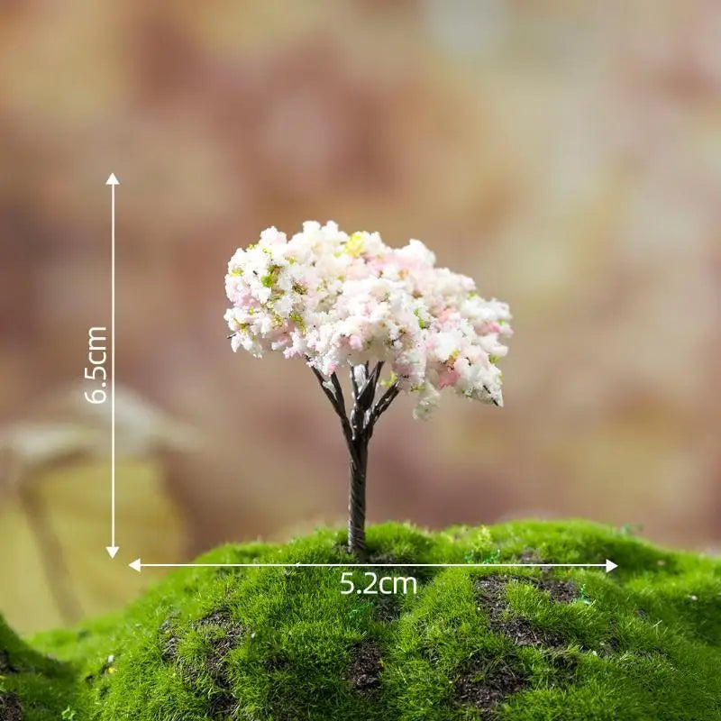 Mini Artificial Flower Trees With Vivid Colors And Realistic Look Perfect For Fairy Garden Micro Landscape DIY Decor Qme B