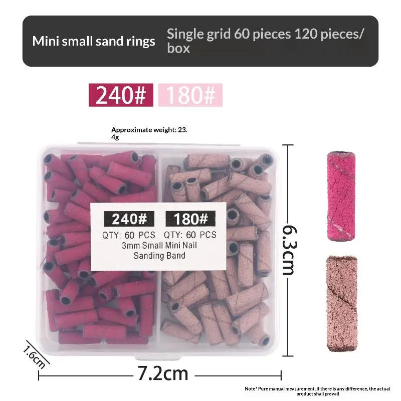 Durable Mini Nail Sanding Bands Electric Drill Professional Care Tools Qme 1