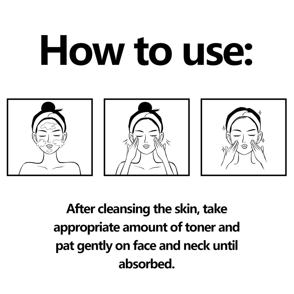 120ml Ginseng Facial Toner Shrink Pore Moisturizing Oil Control Nicotinamide Smoothing Whitening Facial Skin Care Toner Water Qme
