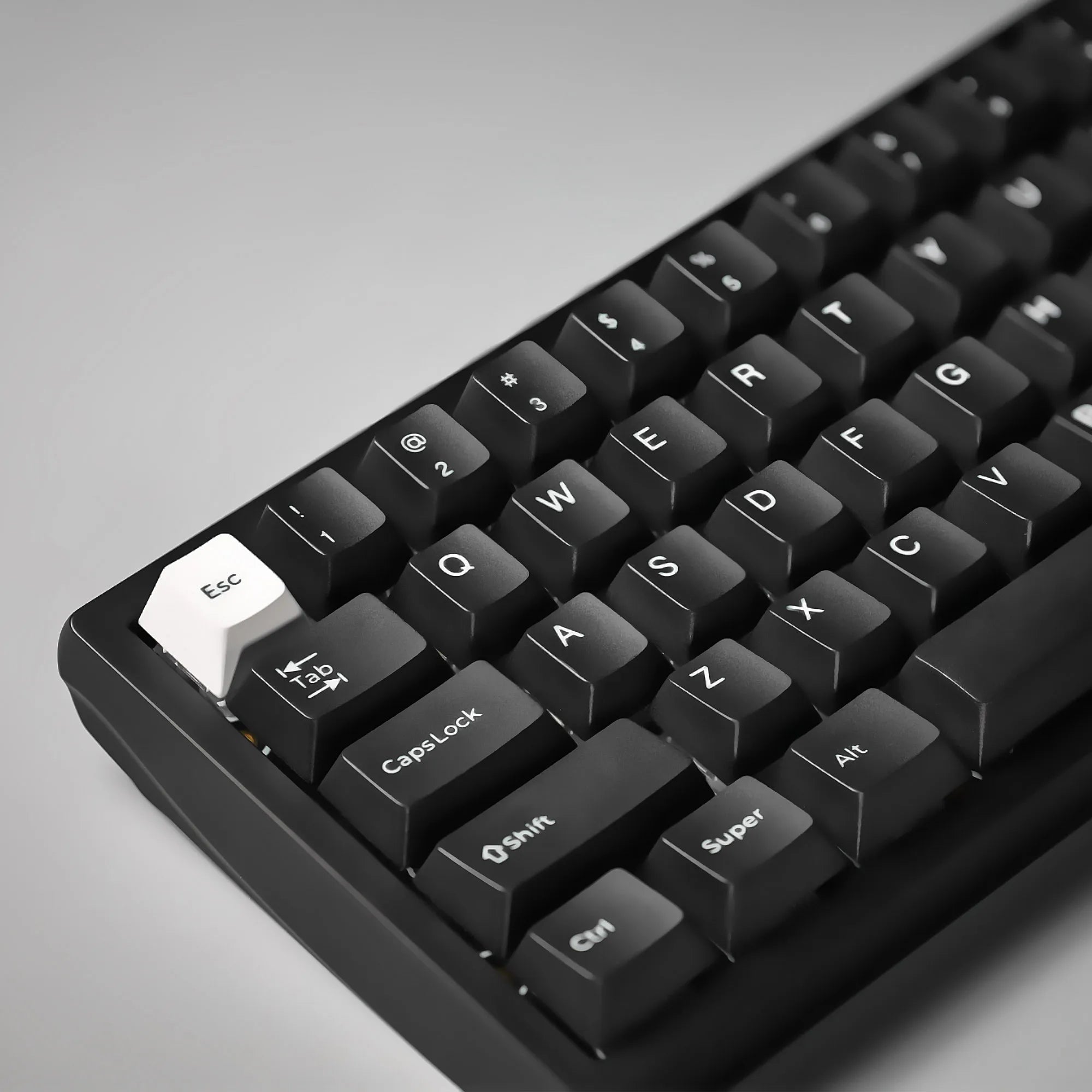 146 keys Cherry Height PBT keycaps Thermal Sublimation Black White Two Tone Keycaps for MX Mechanical Keyboard Gaming Keycaps Qme