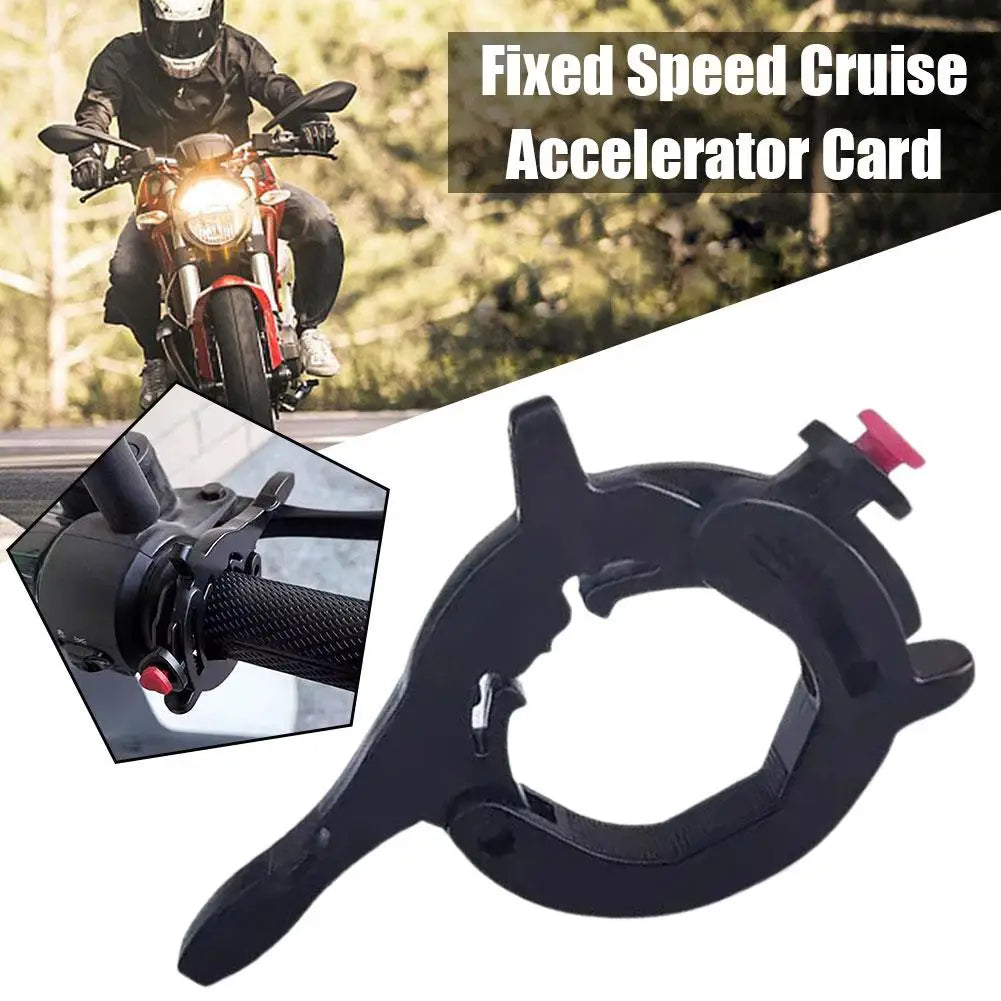 1PCS Motorcycle Cruise Control for High Grade Aluminum Lock Assist Retainer Universal Safe Flexible Wrist Grip Handle Bar Qme