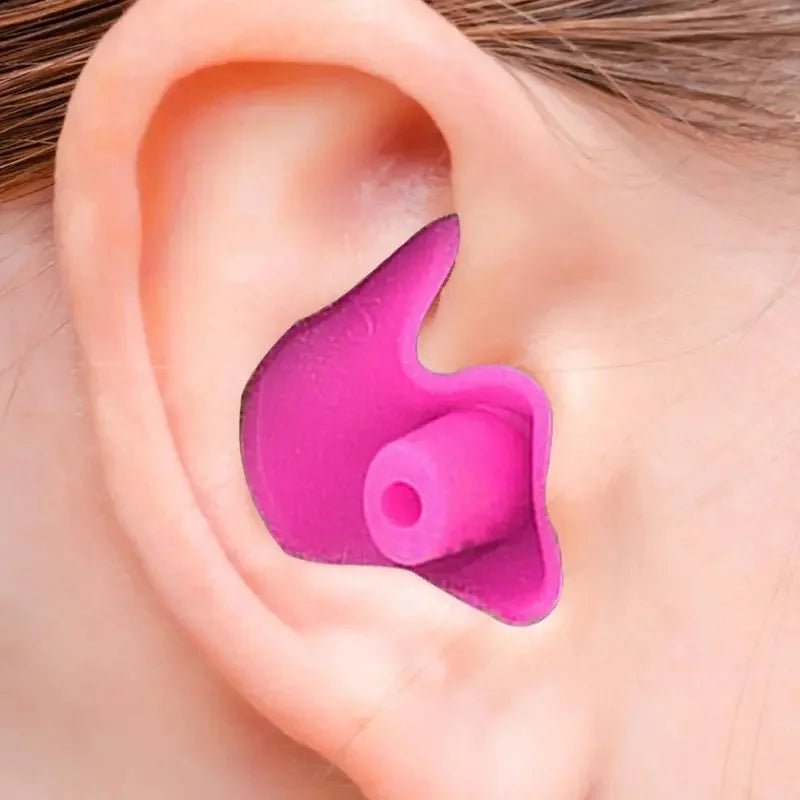 1 Pair Waterproof Soft Earplugs Silicone Portable Ear Plugs Swimming Accessories Durable Earplugs Classic Delicate Texture Qme