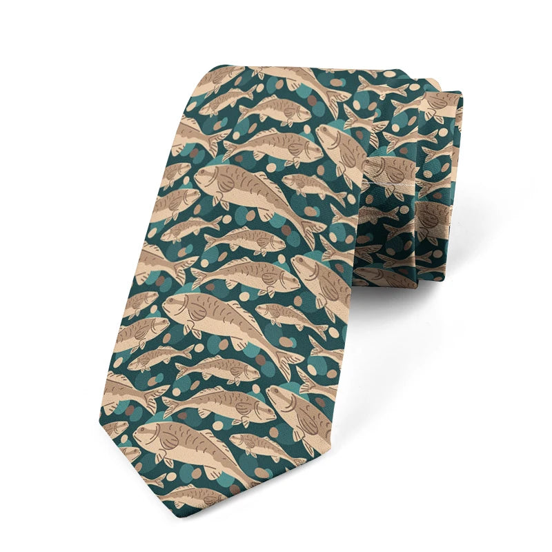 Design Fun Fish Tie Fashion Neutral Men's 3d Printing Deep Sea Qme style4