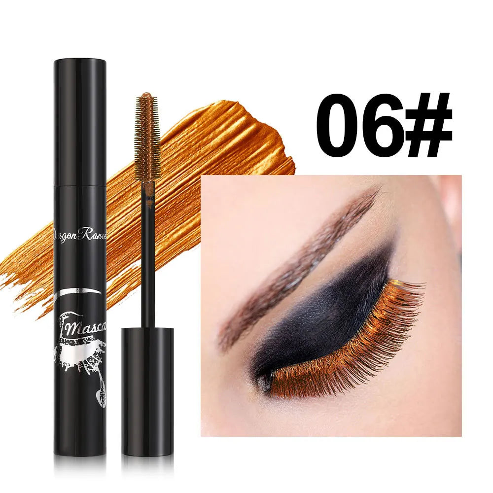 Colorful Volume Mascara Lasting Styling Waterproof Quick Dry Blue Purple Curling Lengthen Long Eyelash Silk Extension Cream Qme 06