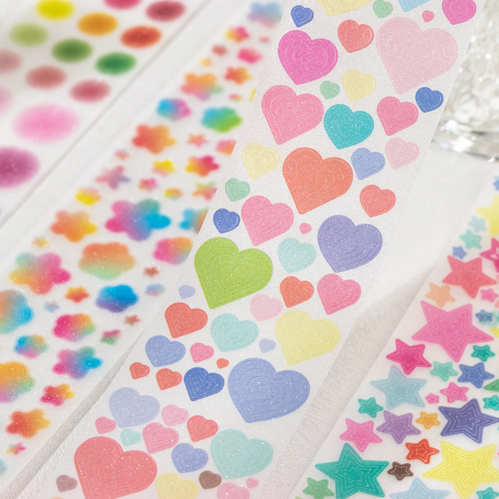 50mm*2m Cute Star pattern Washi Tape Adhesive Diary Sticker Masking Tapes Decorative Christmas DIY Creative Stationery Stickers Qme