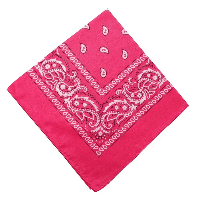 1PC Unisex Fashion Printed Square Scarf Cycling Bandana Fishing Sun Protection Neck Cover Scarves Handkerchief Outdoor Headwear Qme MH 55X55cm