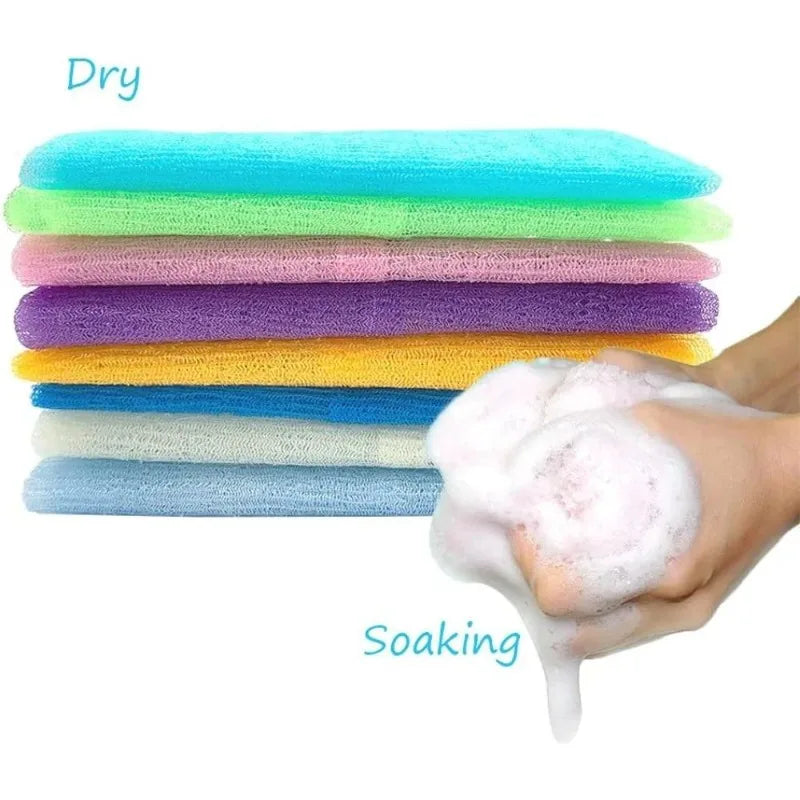 Japanese Exfoliating Washcloth Nylon Towel Deep Cleansing Back Qme