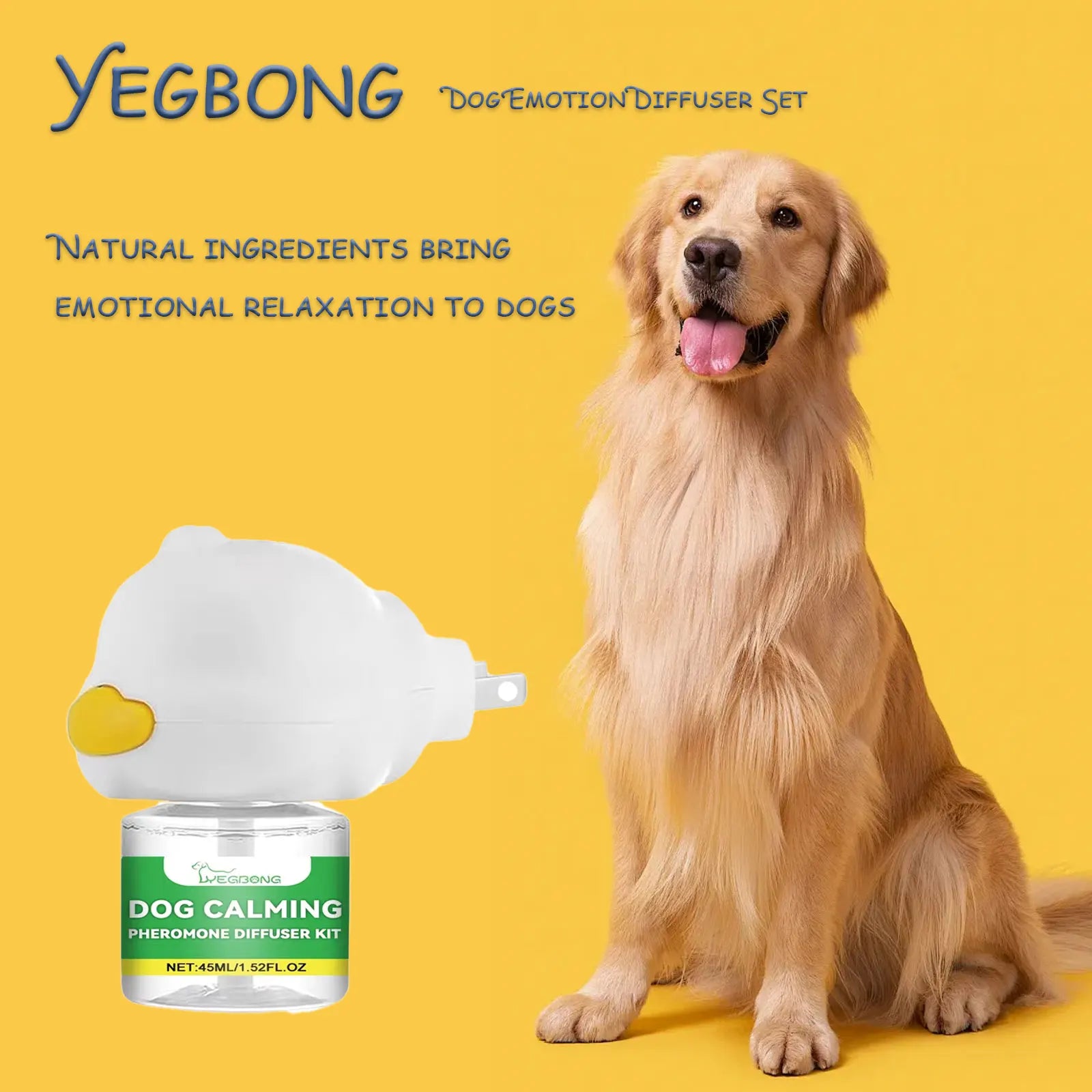 Dog Emotion Diffuser Set for Anxiety Relief Home Environment Stress Care Kit to Effectively Reduce Dogs' Pressure Qme