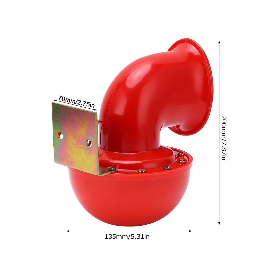 Air Horn Car Horn 150db Red Air Horn Electric Horn Cow Sound Metal Horn for Truck Train Boat Motorcycle Car Qme