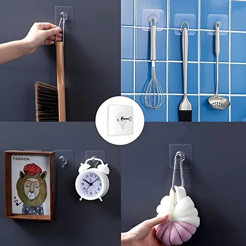 Self-adhesive wall hooks, allowing you to hang paintings decoration installation solution, for wall-mounted items Qme