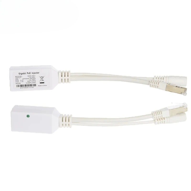 10PCS 9-48V POE Splitter Combiner Cable Isolated Gigabit Fast Ethernet Power Supply Adapter Qme