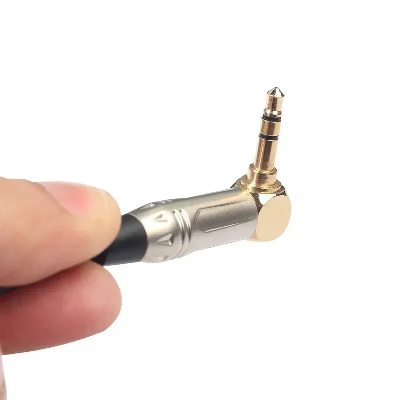 2pcs 0.3m 3.5mm Stereo TRS Male To XLR 3Pin Male Audio Cable Microphone Extension Cable Wire Cord Line Hardware Qme