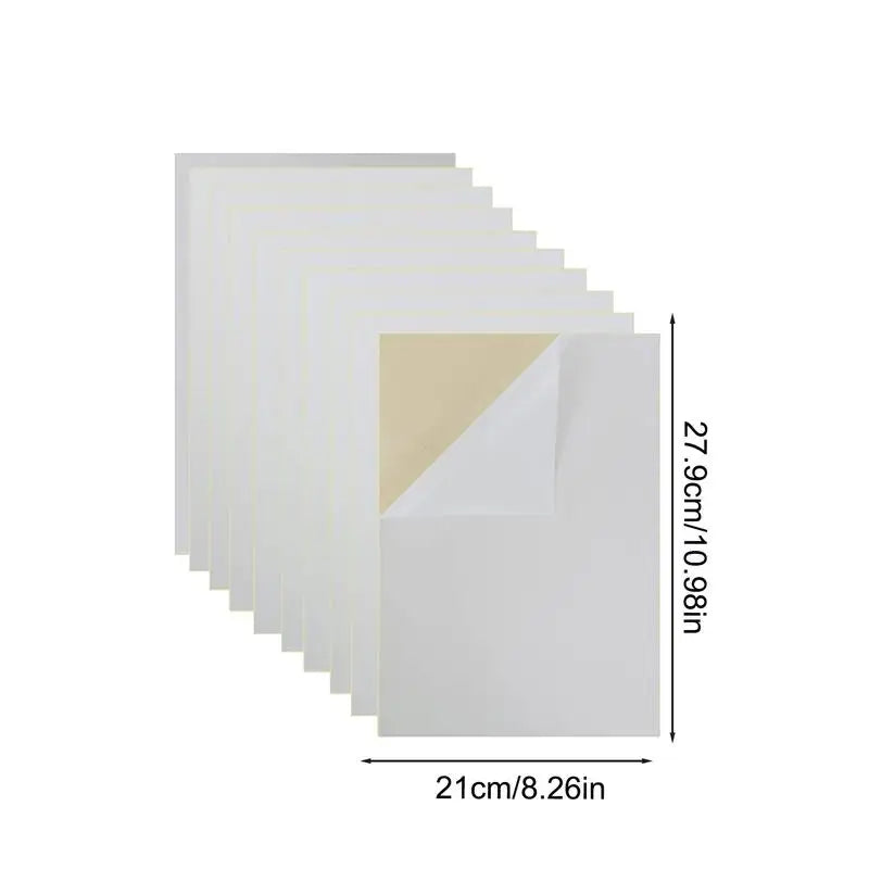 Self Adhesive Felt Sheets 10pcs Solid Color Sticky Felt in A4 Size Peel and Stick Felt Sheets Soft Felt Fabric Sheets Stick Qme