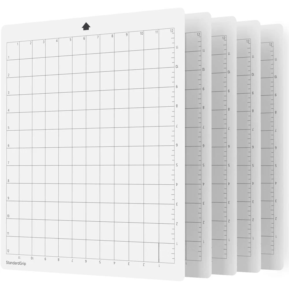 3/5Pcs StandardGrip Cutting Mat for Silhouette Cameo 4/3/2/1(Sizes: 12inX12in) Qme 5 PCS