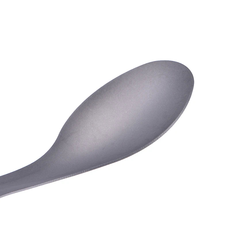 Ultralight Outdoor Camping Titanium Spork Spoon Fork Silver Qme