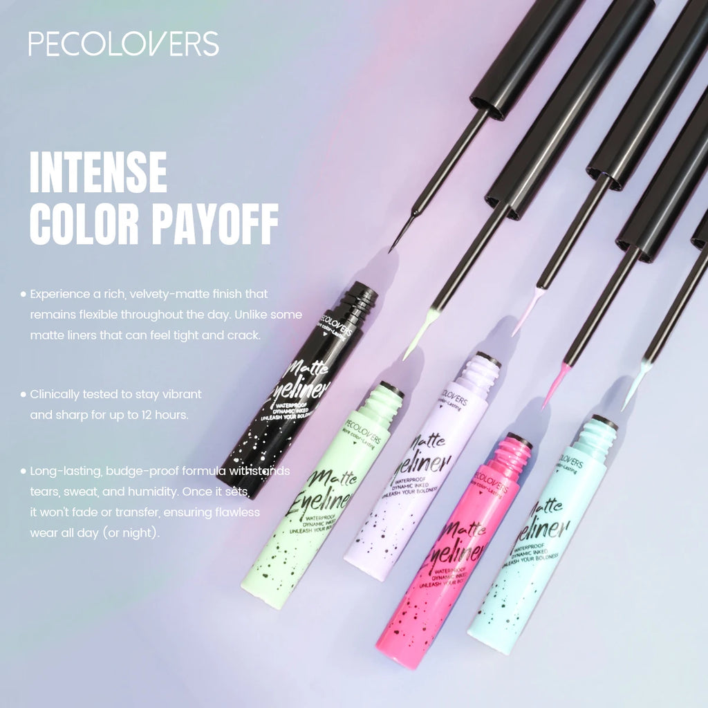Matte Eyeliner Liquid Pen Multi-color Selection Waterproof Sweat Qme