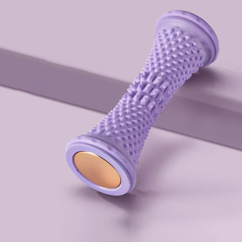 Foot Fascia Roller Massage Deep Tissue Textured Surface Home Use Qme purple-upgrade No plug