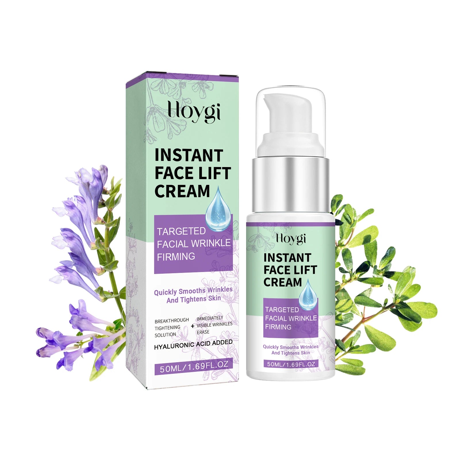 Instant Face Lift Cream Smoothing Hydrating & Firming Fade Fine Lines Lightening Melanin Pigmentation Brightening Face Cream Qme 50ml Boxed
