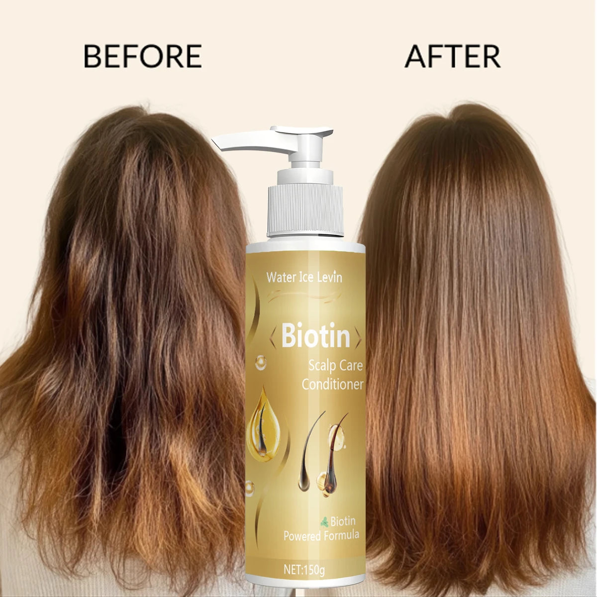 A biotin conditioner containing collagen and grape seed oil, which can deeply nourish hair and enhance vitality Qme
