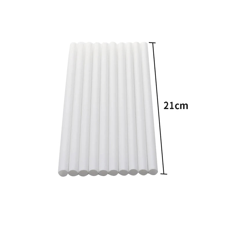 Suspended Cake Dowels White Plastic Support Rods Round Straws Qme 10pcs 21cm