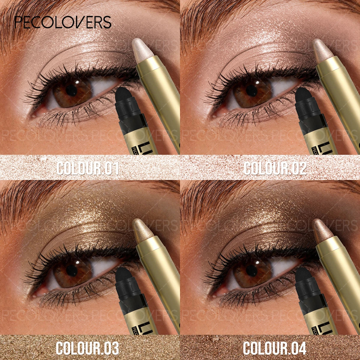 Double-ended Eye Shadow Highlight Brighten Eyes Suitable Various Qme