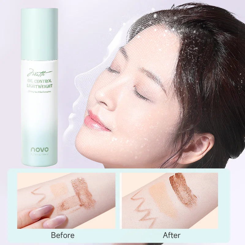Long-Lasting Makeup Setting Spray-Hyaluronic Acid Niacinamide, Moisturizing, Oil Control, Waterproof & Sweat-Resistant Qme