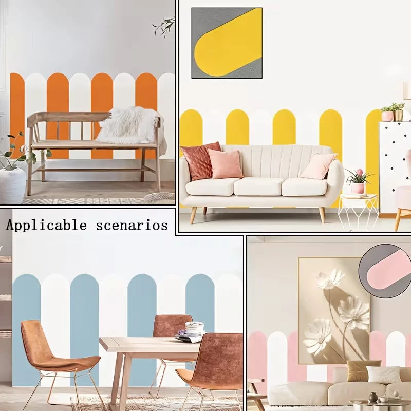 20-Piece Two-color Self-adhesive Wall Stickers Thickened Qme
