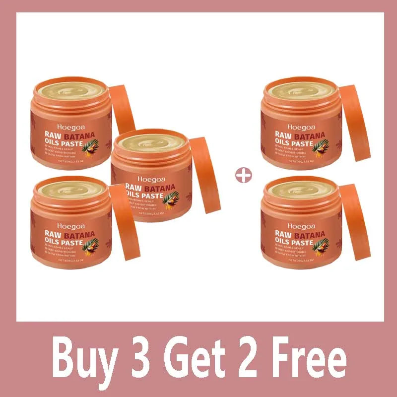 Damaged Repairing Hair Mask Organic Batana Oil Dry Hair End Repair Anti-Loss Smoothing Treatment Conditioner Hair Care Qme Buy 3 Get 2 Free