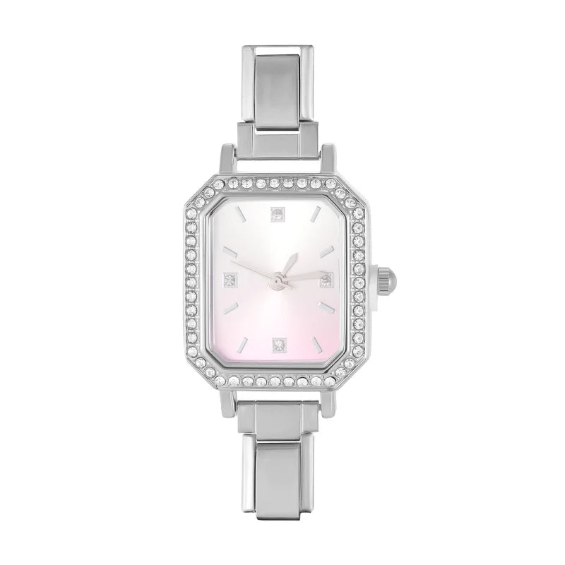 Butterfly Shape Numbers Dial Stainless Steel Watch Bracelet Men