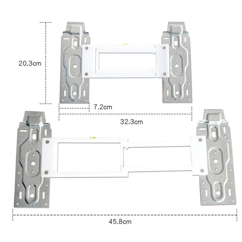 1PC Universal Wall Mount Adjustable Support Bracket for Home Split Air Conditioner Indoor Unit with Level Gauge. Qme 1pc