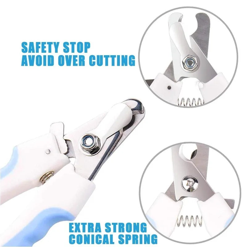 Professional Pet Nail Clippers Safety Guard Prevent Overcutting Qme