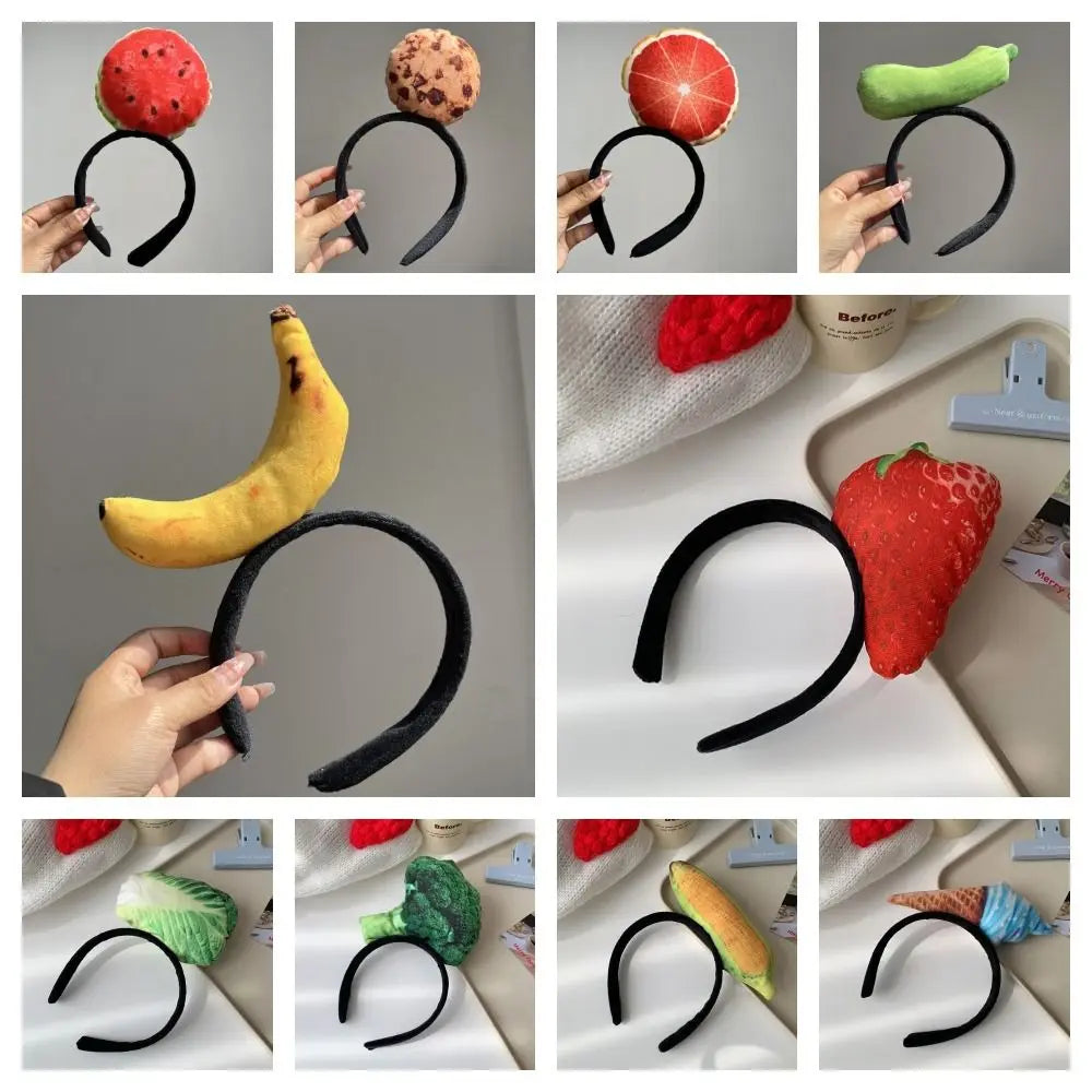 Fashion Kawaii Simulated Food Hair Hoop Korean Headwear Fruits Qme