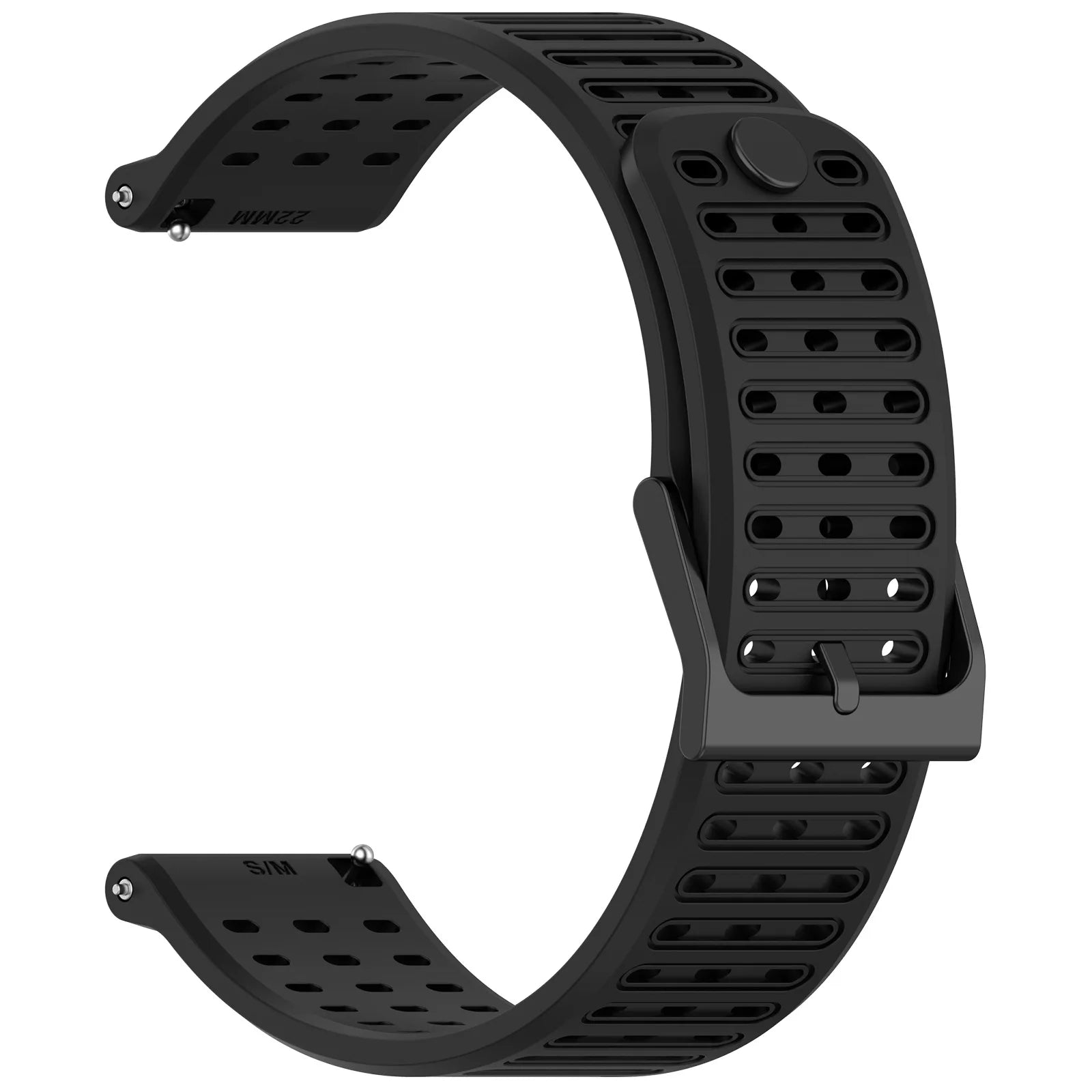22mm Wristband For Suunto Vertical 2/RACE 2 Two-Tone Silicone Strap for Honor GS3 Replacement Band Bracelet for Honor watch 4pro Qme Black Black 22mm Universal band