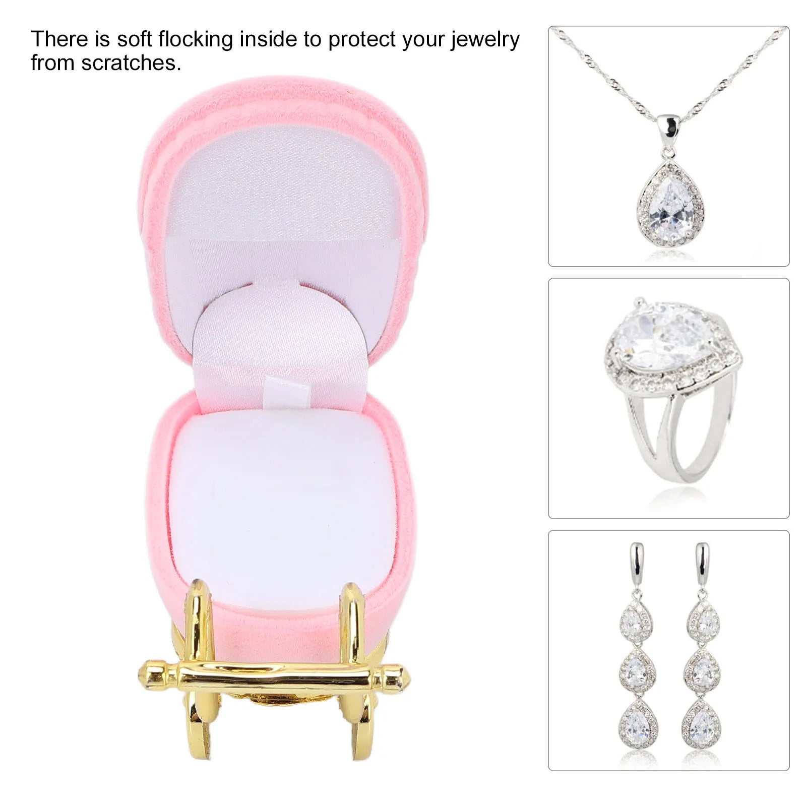 Baby Carriage Jewelry Box Personalized Jewelry Gift Organizer Earrings Necklace Packaging Case Ring Case Qme