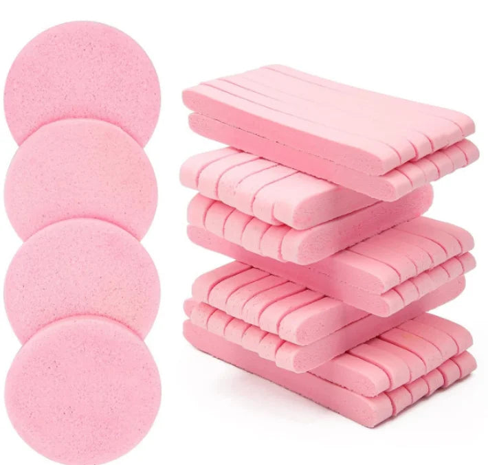 5 Compressed Facial Sponge Estheticians Face Sponges Cleansing Qme pink 4 bag