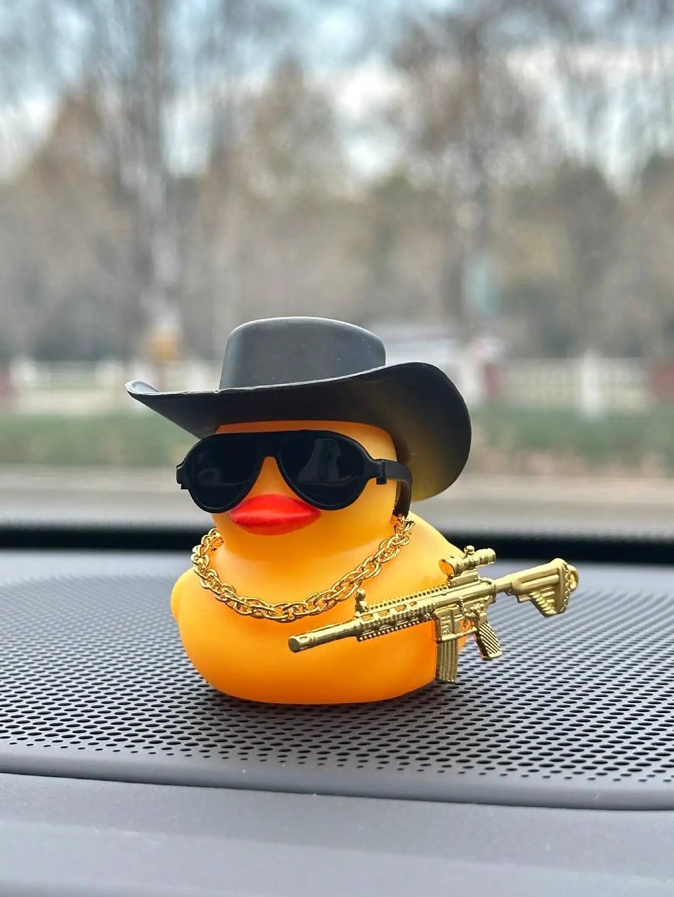 Cute Cool Duck Shaped Car Interior Decorative Accessory Qme