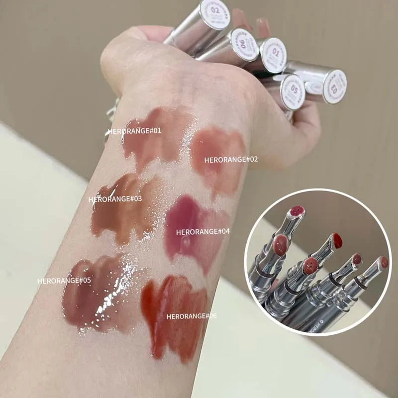 HERORANGE Mirror-like Lip Gloss Long-lasting Moisturizing Suitable Qme